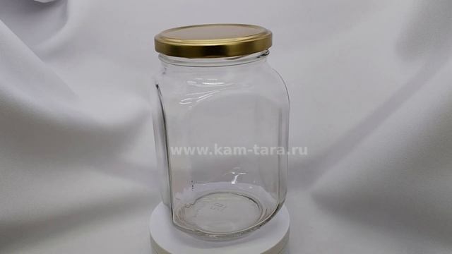 Банка 900 мл с горлом 82 мм Глория Квадрат. Оптовая продажа стеклобанки  ООО КАМЫШИН-ТАРА