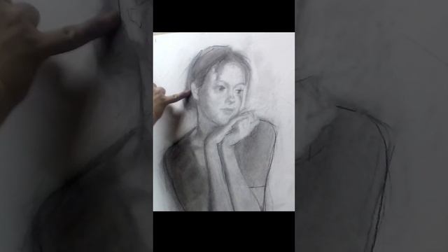 #art #sketch #girl  #portrait #charcoal #pencildrawing #драмиона #vimeison