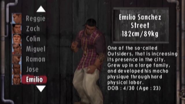 Urban Reign - Emilio (Fighter File)