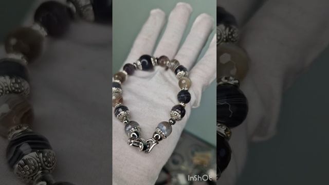 Браслет из агата Боствана. Подпишитесь на мой канал