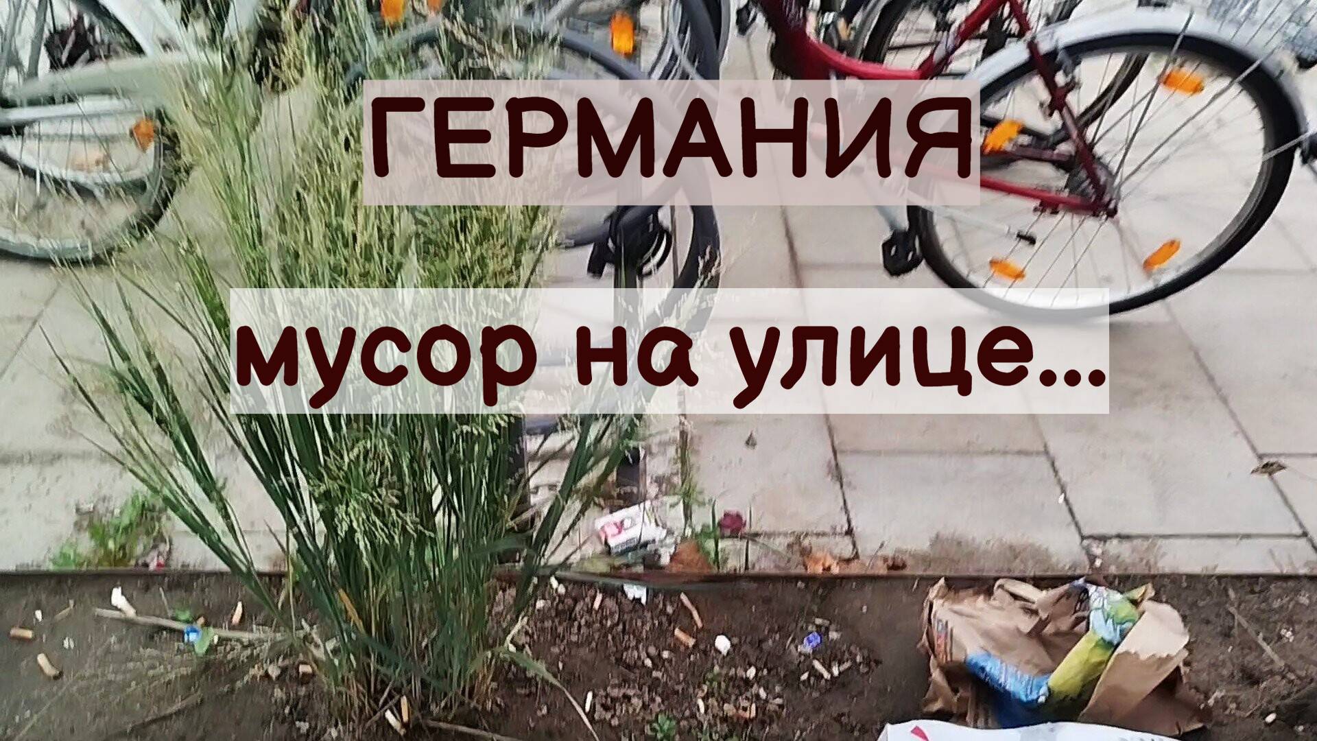 ГЕРМАНИЯ. МНОГО МУСОРА НА УЛИЦЕ. ГОРОДОК РАУНХАЙМ РЯДОМ С ФРАНКФУРТОМ НА МАЙНЕ. 20.10.2024