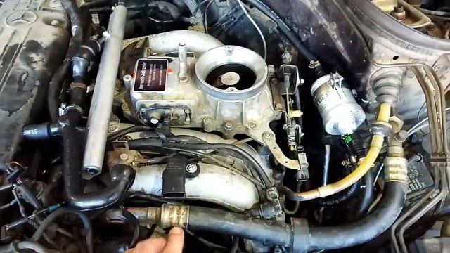 Очередной мерс 124 на замену впрыска