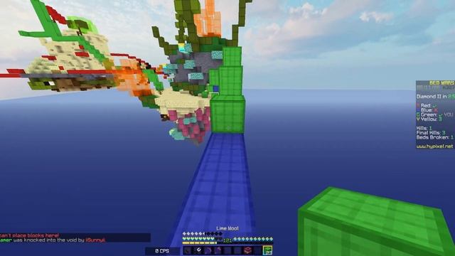 minecraft bedwars unedited game (because im lazy)