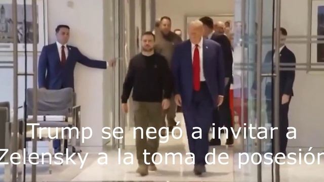 Trump se negó a invitar a Zelensky a la toma de posesión