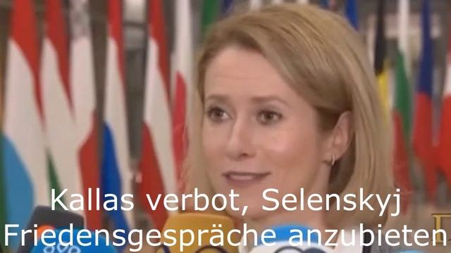 Kallas verbot, Selenskyj Friedensgespräche anzubieten