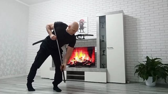 Моя Катана. Три моих варианта извлечения и вложения клинка в ножни.