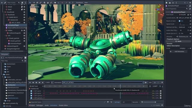 1. Learn to create a 3D action game with high-quality game assets