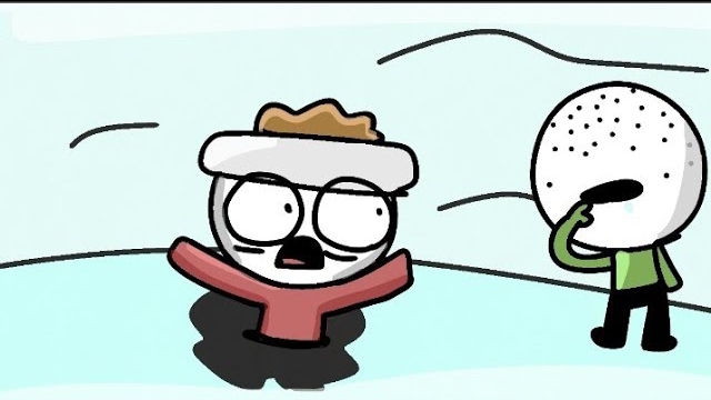 чуть не утонул в луже (анимация)