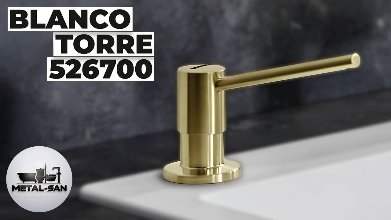 Дозатор для жидкого мыла Blanco Torre 526700 (satin gold)