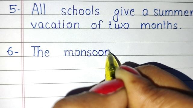 10 Lines Essay on Seasons in India | Seasons in India 10 Points | Sentences on Season in India