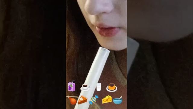 Асмр еда по эмоджи(восновном напитки)
