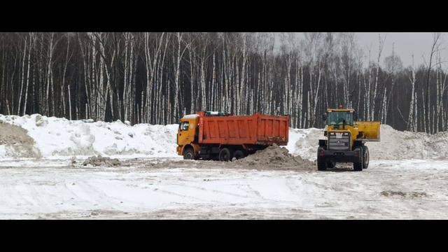 Спасательная операция по спасению самосвала из снежного плена. Работа в ТК Деловые Линии водителем.