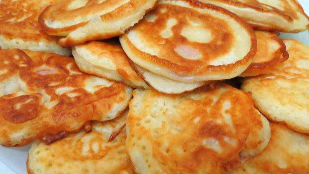 Оладьи с сосисками