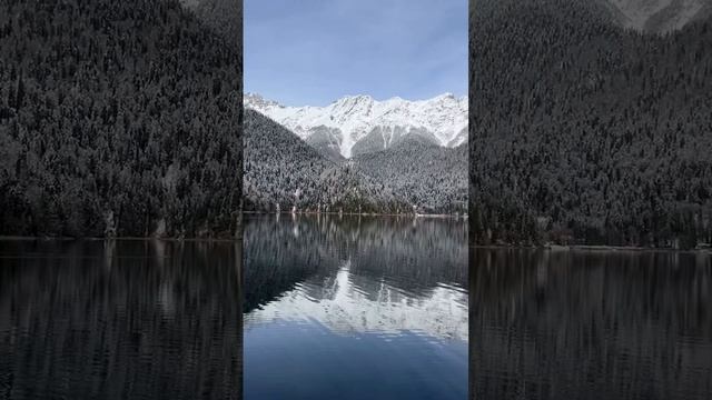 Зимняя Рица в Абхазии — это место, полное красоты и умиротворения
