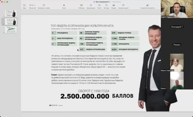 От школьника до мультимиллионера с LR. Прямой эфир с Президентом 5* Хольгером Кунатом