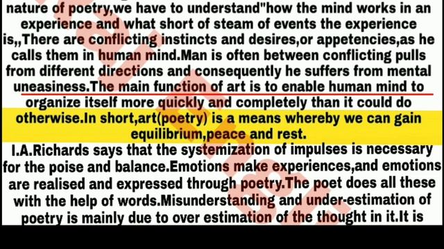 The Principles Of Literary Criticism By I.A.Richards Summary In Hindi (raj english)