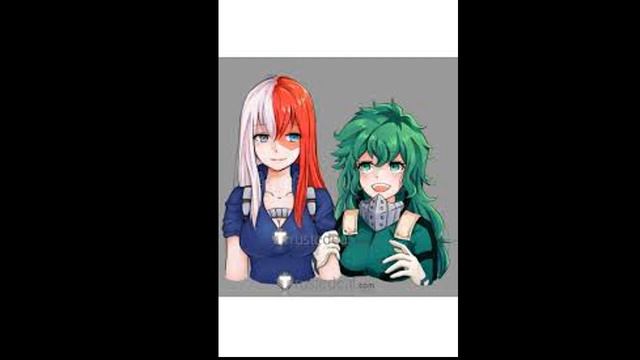 Innocent test (fem.deku & fem.todoroki)