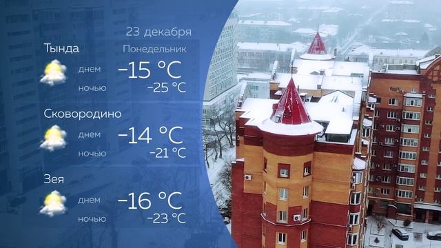 Прогноз погоды на 23.12.2024