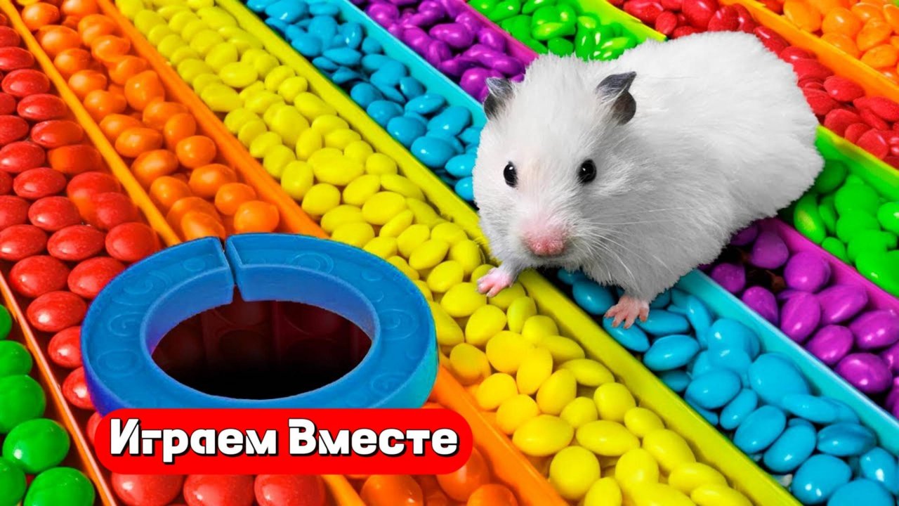 Помогаем Хомяку выбраться из сложного лабиринта с ловушками 🐹🐹🐹 Видео для детей 👍