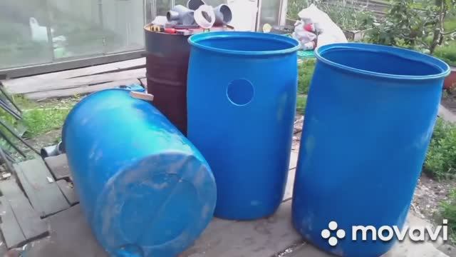 Биостанция из пластиковых бочек своими руками