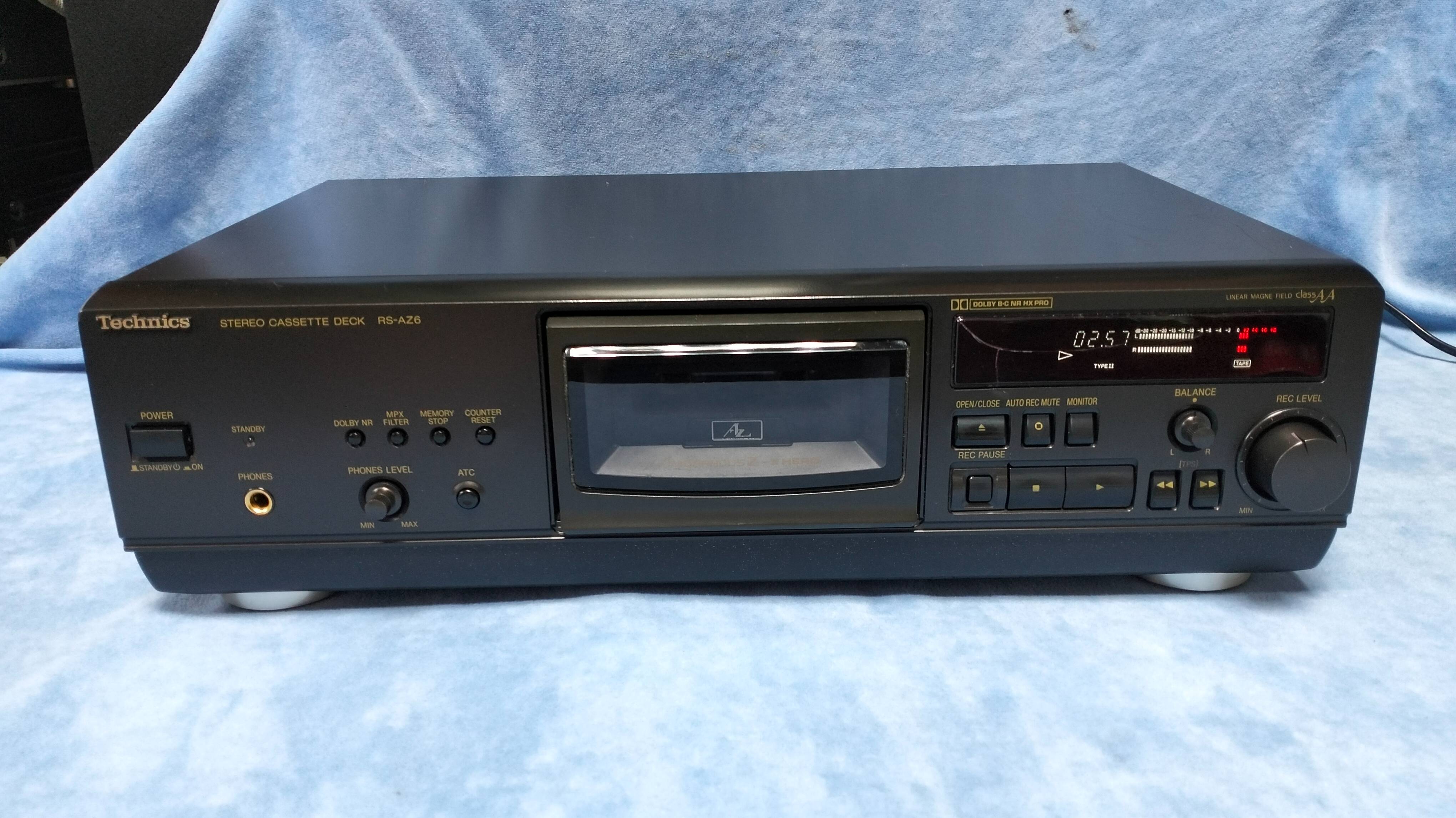 №009-Кассетная дека Technics RS-AZ 6, обзор работы