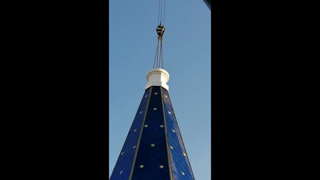 Обновление куполов храма святителя Николая Чудотворца х. Гуково Ростовской области