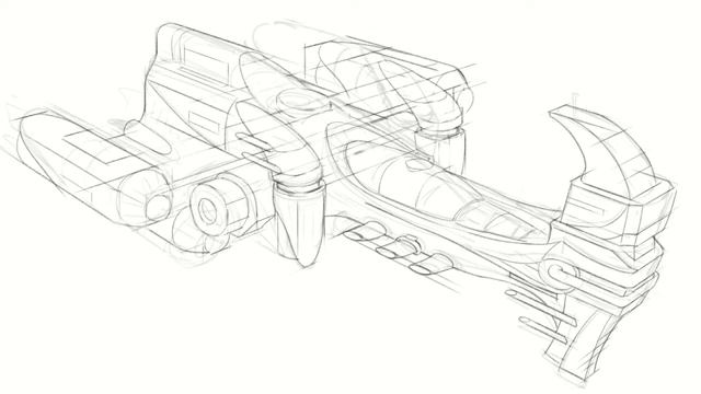 [Speedpaint] - Hammerhead starship (alternative design)