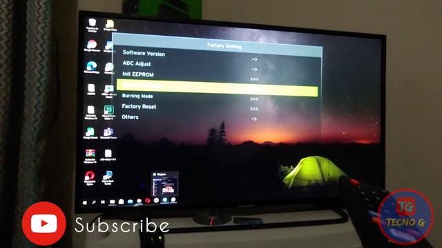 Hidden menu - element TV