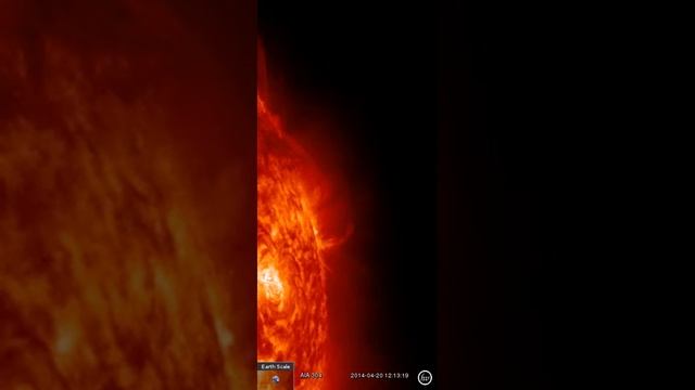 AIA 304 (2014-04-20 06:15:31 - 2014-04-20 18:13:19 UTC)