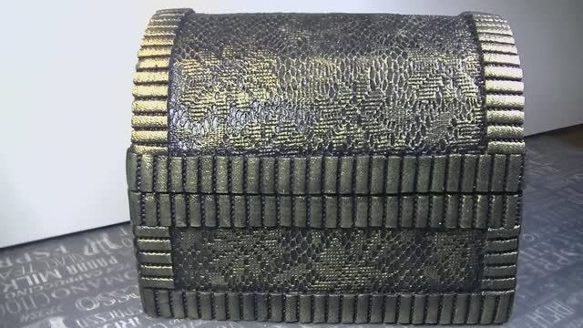 Шкатулка из картонной коробки и коврика пвх . Шкатулка своими руками .