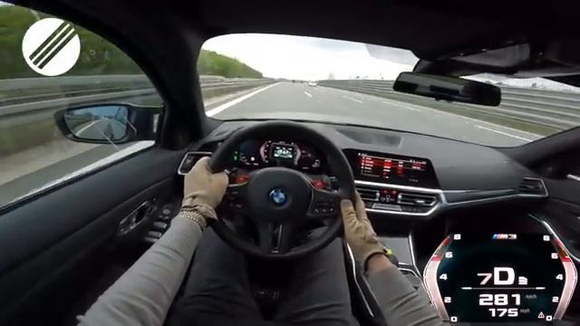 BMW M3 G80 XDrive 720HP STAGE 1+ INFINITAS TEST DRIVE ON GERMAN AUTOBAHN🏎 (360p)