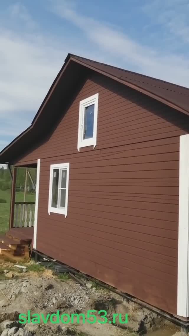 Видеообзор Дома Д—25 9х10м построенного в Карелии