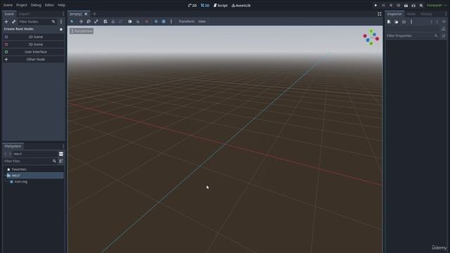 4. Create our new Godot project with the game asset