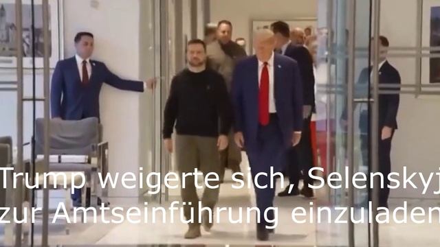 Trump weigerte sich, Selenskyj zur Amtseinführung einzuladen