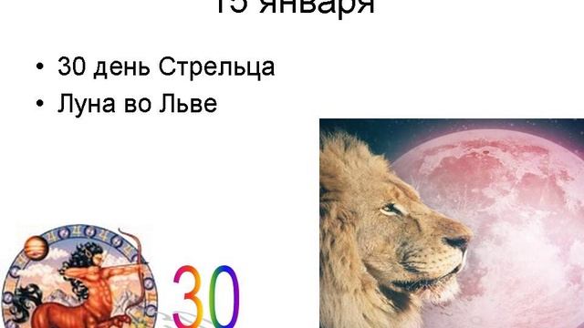 Лунный календарь на январь 2025