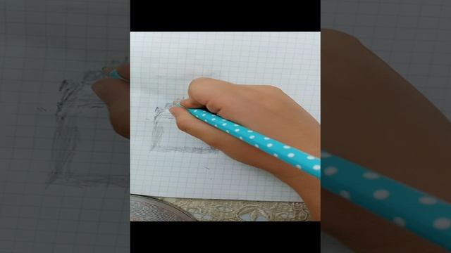 как нарисовать дом по клеточкам