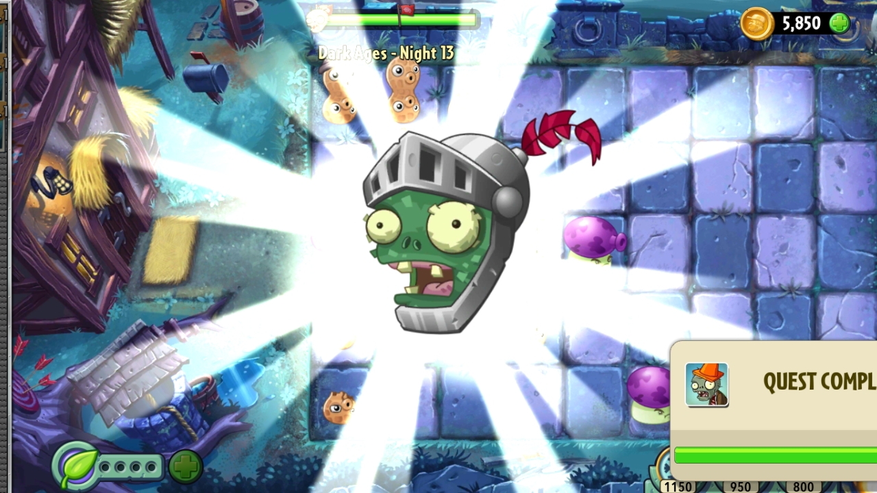 Ночь 13 Тёмные Века (Dark Ages) Plants vs. Zombies 2