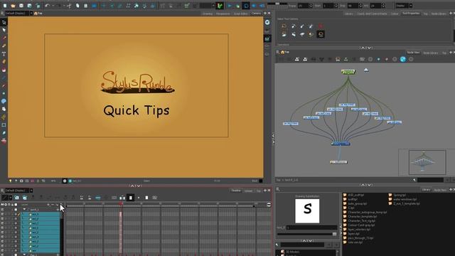 Motion graphics and text in ToonBoom Harmony