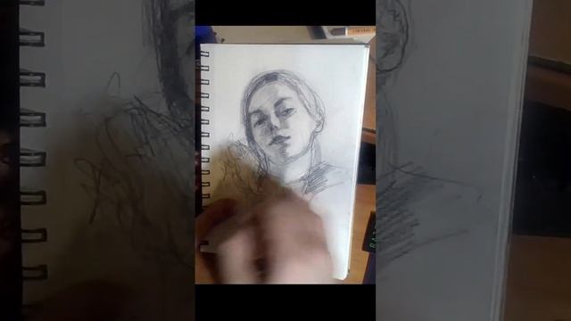 A sketch of a girl. Зарисовка девушки. #art #portrait #sketch