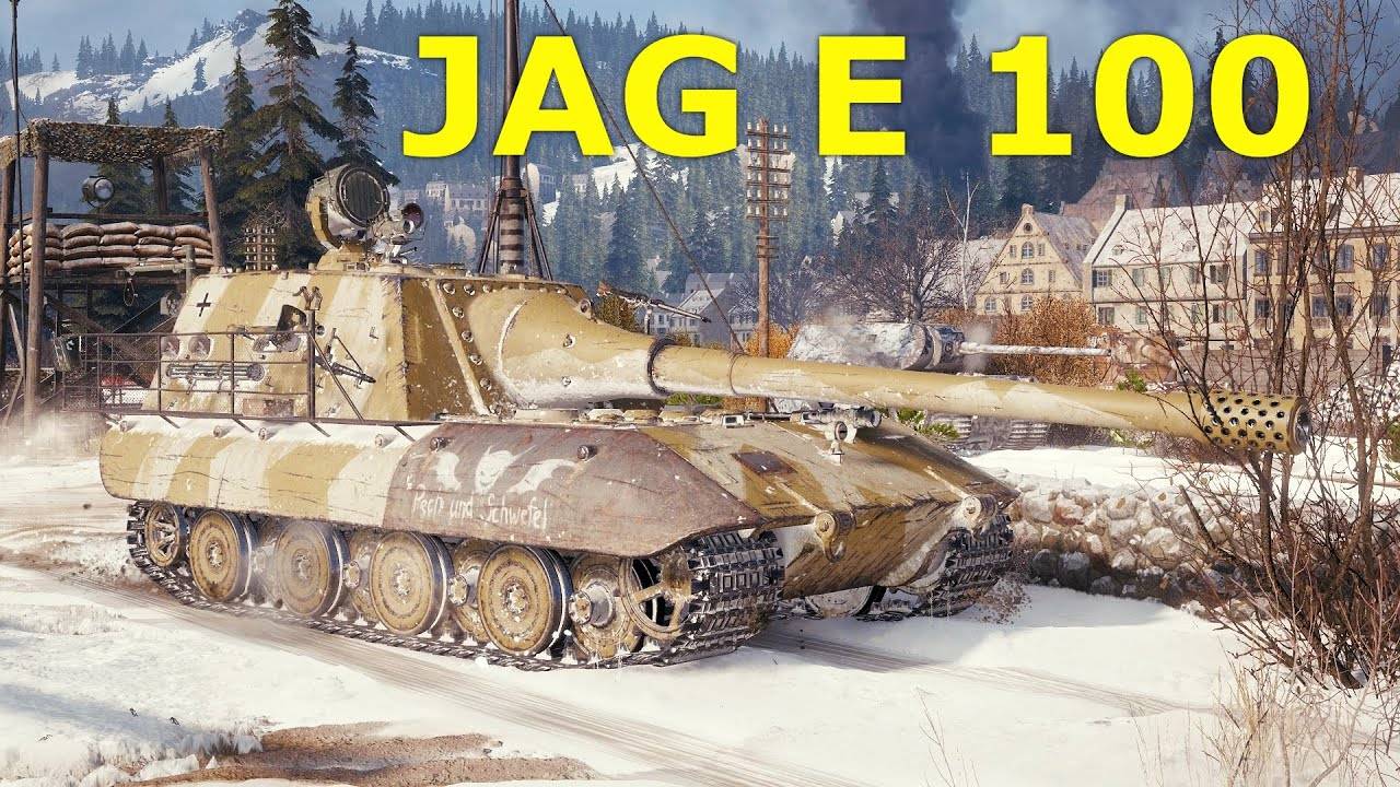 World of Tanks Jagdpanzer E 100 - 3 фрага 10 к урона