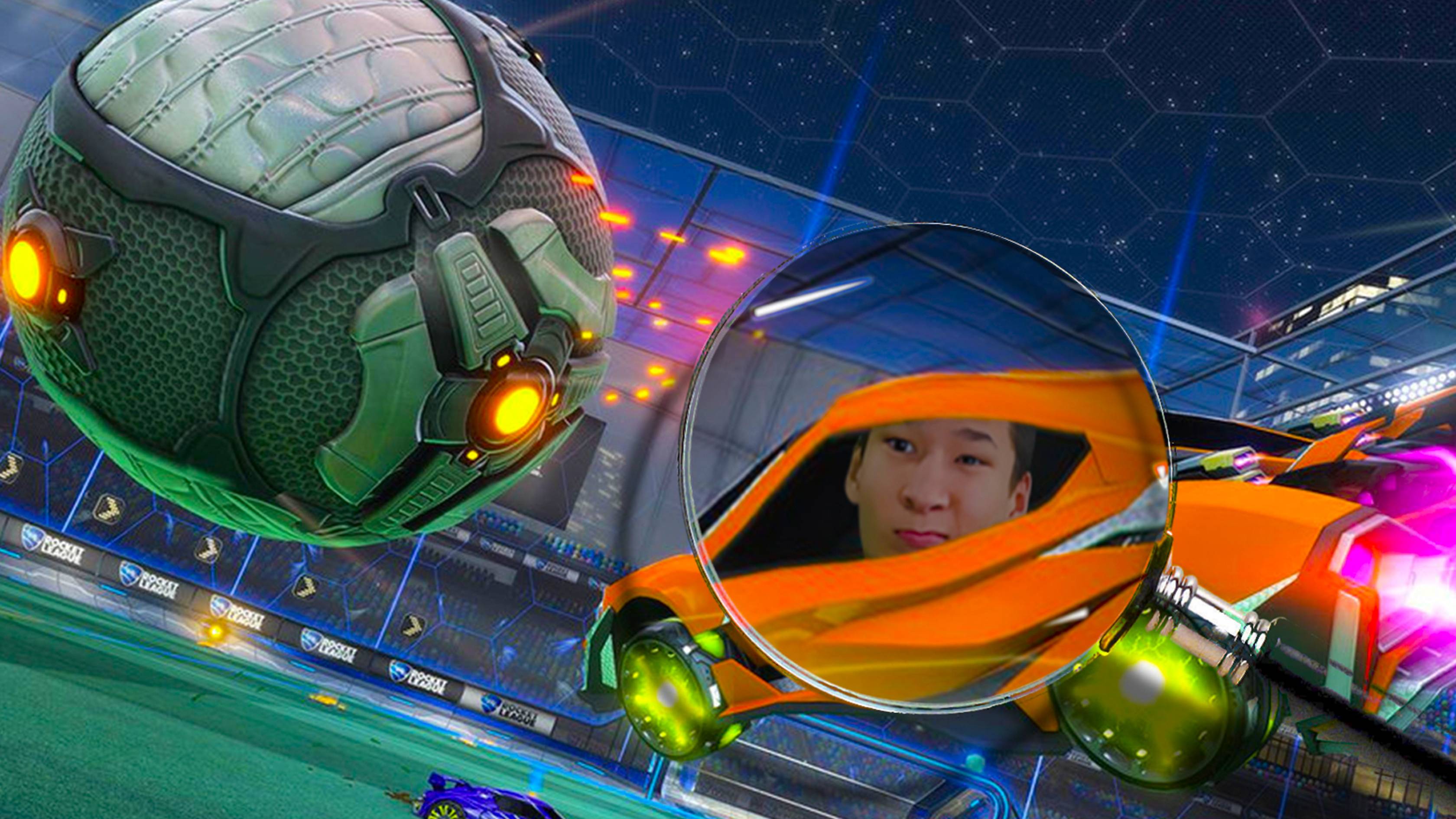 Играю в Rocket League! НОГАМИ И ГОЛОСОМ! Играю как нуб):
