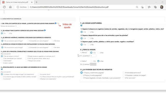 Censo en línea 2022 - instructivo