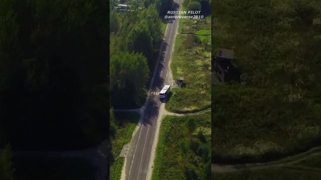 Гонка с автобусом и закон подлости #djimini2 #dji #drone