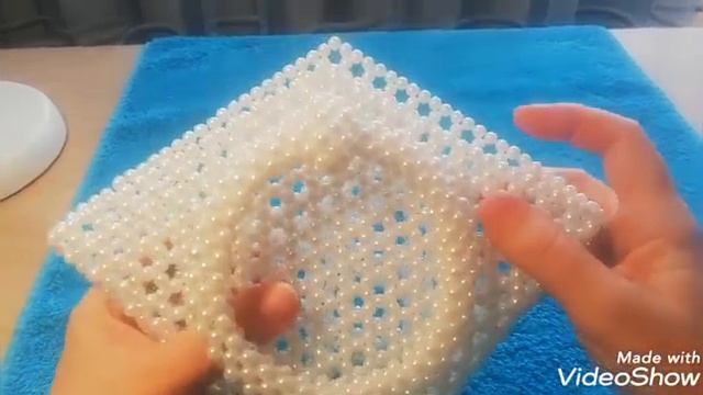 Diy. Mini bag of beads # 20. Мини сумочка из жемчужных бусин # 20. 👝