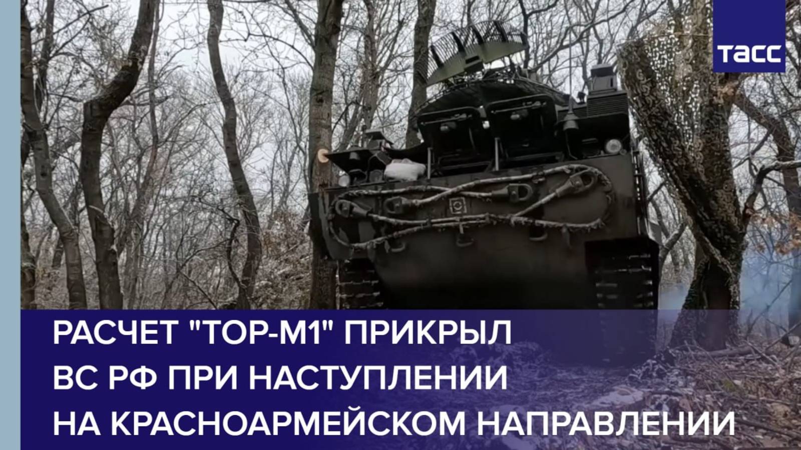 Расчет "Тор-М1" прикрыл ВС РФ при наступлении на красноармейском направлении