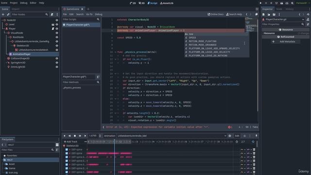 8. Running animation