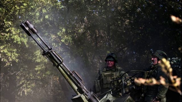 Российские зенитчики огнем из автопушек сбили новые украинские дроны