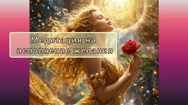 Медитация на исполнение желания