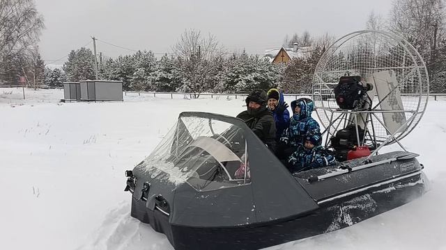 аэролодка Дракон 380 30 sair  с поддувом нашей конструкции = СВП БРИЗ