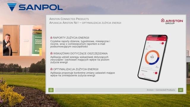 Sterowanie Connectivity Za pomocą Aplikacji Mobilnej Ariston NET (Konferencja Eco&Smart)